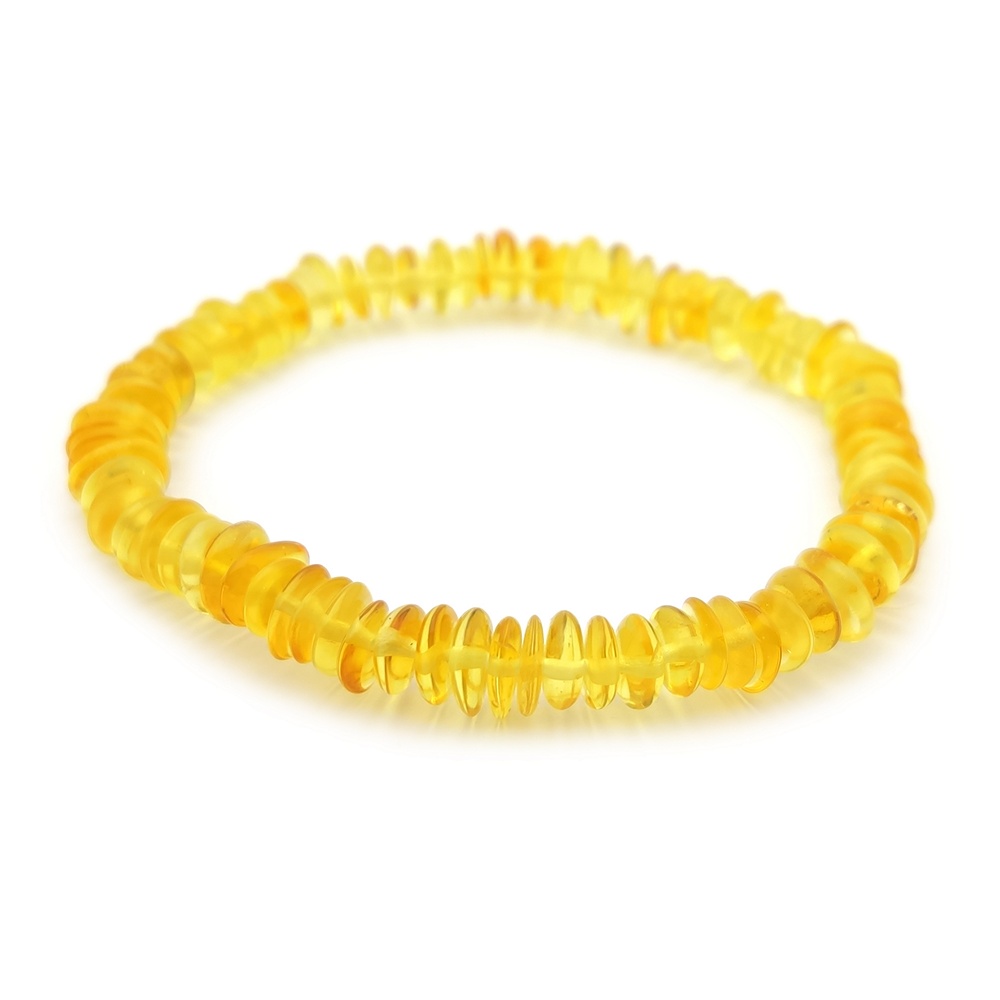 Браслет "Галька" янтарь